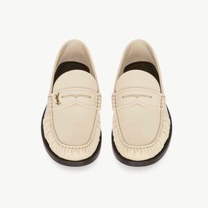 New in Box YSL Loafers in Cream